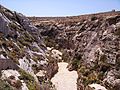 Die landseitige Fortsetzung der Schlucht