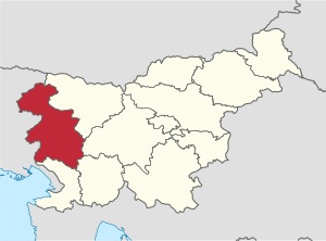 Горицкий регион (Горишка регия) на карте