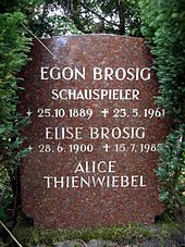 Egon Brosig: Leben und Werk, Filmografie (Auswahl), Theater