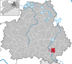 Läget för kommunen Großpostwitz i Bautzen