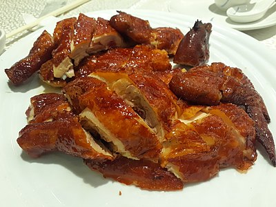 Crispy fried chicken, a Cantonese dish