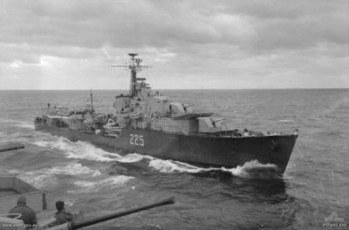 Sister ship HMCS Sioux in the 1950s