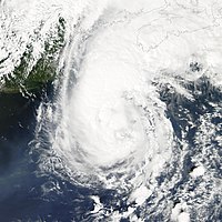 Hurricane Gustav near peak intensity