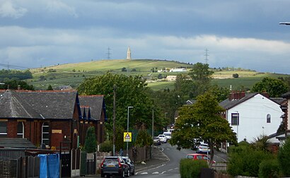 How to get to Hartshead Pike with public transport- About the place