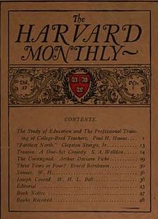 <i>The Harvard Monthly</i>