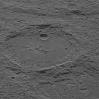 <span class="mw-page-title-main">Hauptmann (crater)</span> Crater on Mercury