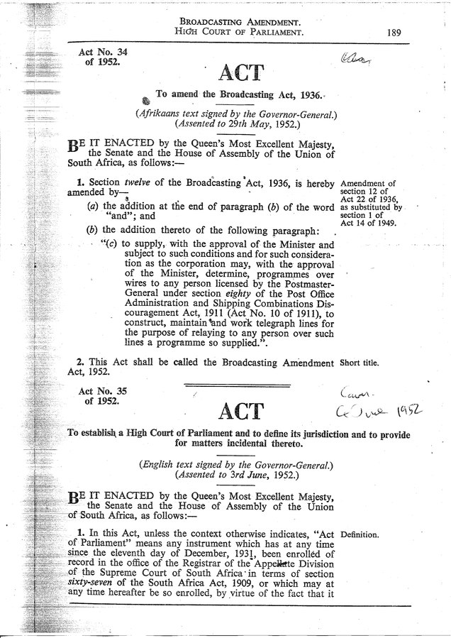 Act of parliament