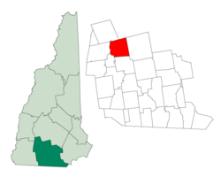 Umístění v Hillsborough County, New Hampshire