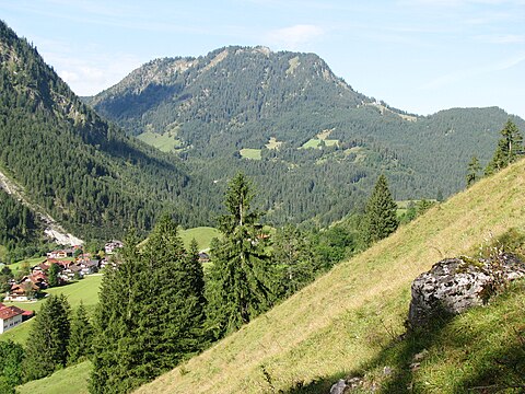 a view from Hinterstein valley