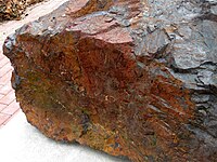 Iron ore in a stone