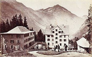 Berghotel Maderanertal auf Balmenegg im 19. Jh.