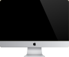 Slim edge unibody iMac.