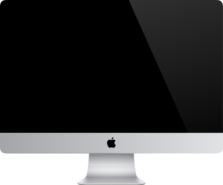 imac monitor vector