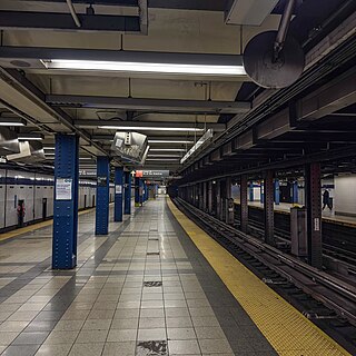 <span class="mw-page-title-main">Canal Street station (IND Eighth Avenue Line)</span> New York City Subway station in Manhattan