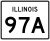 Illinois Route 97A marker