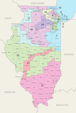 Illinois's congressional districts since 2023 Illinois Congressional Districts, 118th Congress.tif