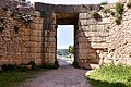 The masonry of the Tholos tomb, "Tomb of the Lions" at Mycenae, 15th cent. B.C. Argolis.