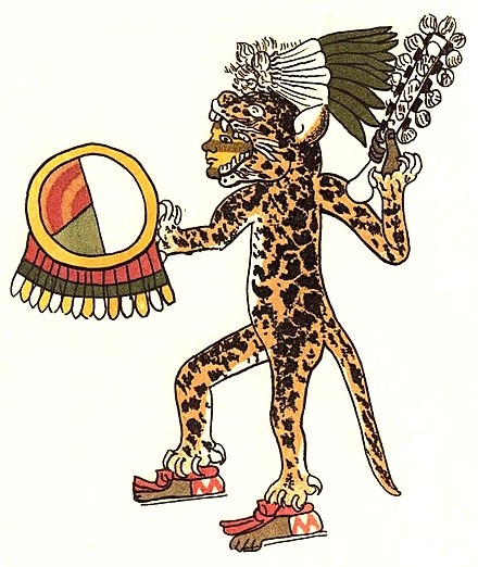 An Aztec Jaguar warrior