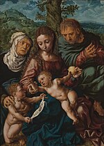 Thumbnail for File:Jan van Hemessen - The Holy Family (Wawel).jpg