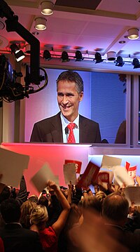 Jens Stoltenberg continue as Prime Minister of Norway following the 2009 Parliamentary election. Jens monitor 140909.jpg