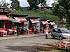 Jerk stands along Highway A1 in central Jamaica.