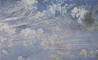 雲の油絵スケッチ　ジョン・コンスタブル、1821年から22年