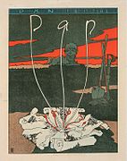 雑誌 Panの表紙絵 (画)ヨーゼフ・ザットラー (1895)