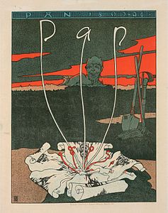 Cover of Pan magazine by Joseph Sattler (1895)