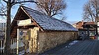 Jugendcafé Gerber (Reutlingen) überdachte Terrasse an der Echaz beim Wächterhaus am Gerbersteg