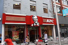 A KFC restaurant in Belfast, Northern Ireland KFC, Belfast, June 2010.JPG