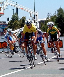 Katie Mactier breakaway 2006 Bay Cycling Classic (cropped).jpg