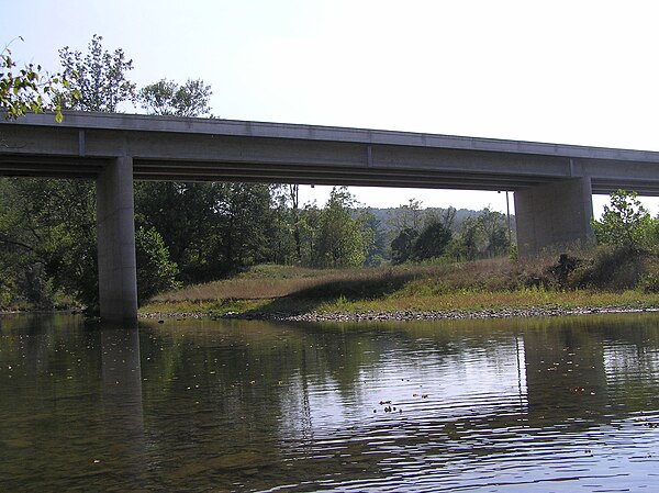 Kenneth Seldon Bridge on the Cacapon at Yellow Spring, West Virginia