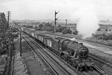 Up coal train at Killamarsh West in 1957 Killamarsh West railway geograph-2158118.jpg