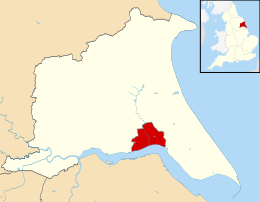 East Riding Yorkshire Kontluğu içinde Kingston upon Hull