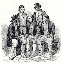 Sökande från Vormsi.  Svensk illustration från 1861