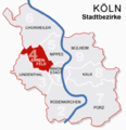 map of Köln-Ehrenfeld