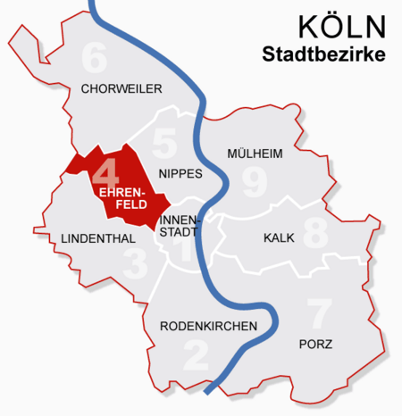 Koeln bezirke 4ehrenfeld