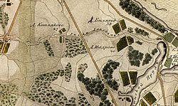 Деревня Котляково на карте 1818 года (фрагмент)