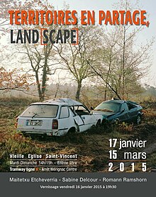 Affiche de l'exposition [Land]scape : territoires en partage. Photographie de Maitetxu Etcheverria.