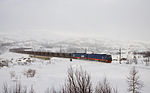 An LKAB Iore train on the Ofoten Line near Narvik in 2009