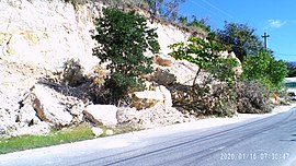 Landslides after the Puerto Rico earthquake. Landslide triggered by M6.4 earthquake in Puerto Rico.jpg