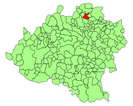 Kaart van Las Aldehuelas