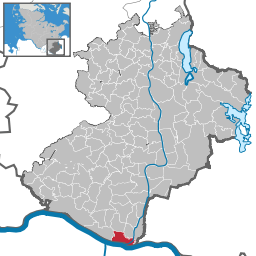 Lauenburgs läge i Schleswig-Holstein