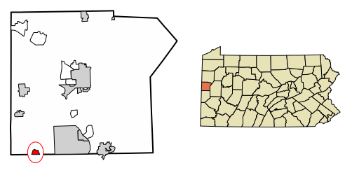 File:Lawrence County Pennsylvania Incorporated and Unincorporated areas Enon Valley Highlighted.svg