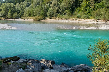 Lech above the Lech falls Füssen