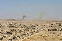 Palmyra on 28 March 2016, a day after being liberated. Liberation of Palmyra by RSII coalition (1).jpg