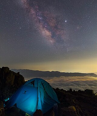 Light pollution impact on visibility of sky