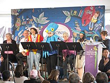 A readers theater performance. Literary lights readers theater 8819.JPG