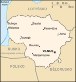 Karte vo Litauen