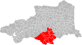 Placering af Haut Vallespir kommunesamfund